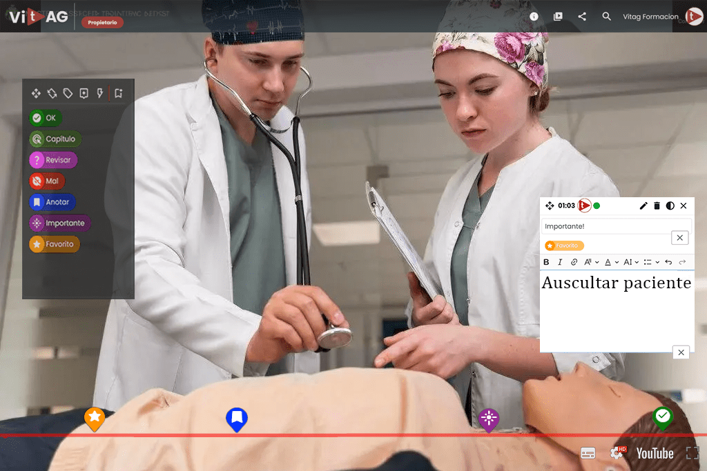 La evolución de la formación para los profesionales de la salud pasa por el análisis de video, en ViTAG.APP llevamos años haciéndolo.