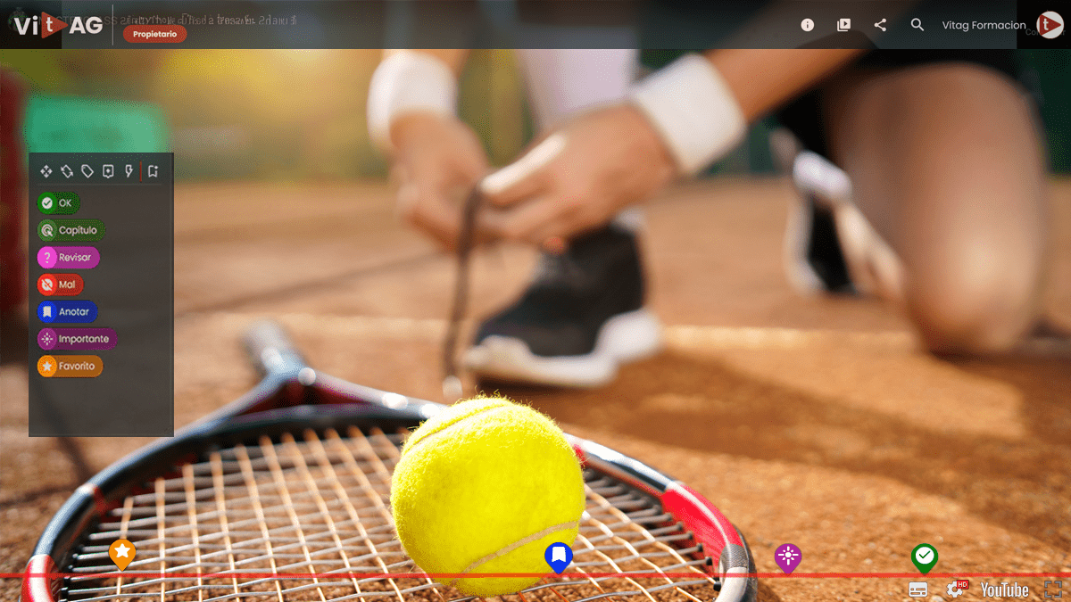 Graba tu partido de tenis, pádel, fútbol… Y marca las jugadas a mejorar con ViTAG